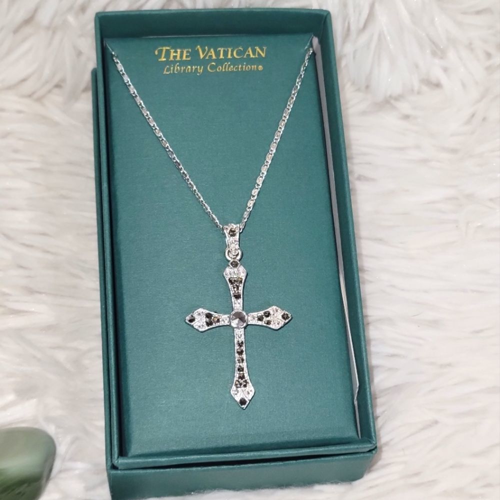 NWT - The Vatican Library Collection Cross Necklace